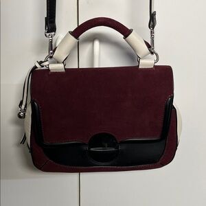 Zara Basic Collection Elegant Two-Tone Handbag